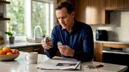 Man comparing automatic and quartz watches